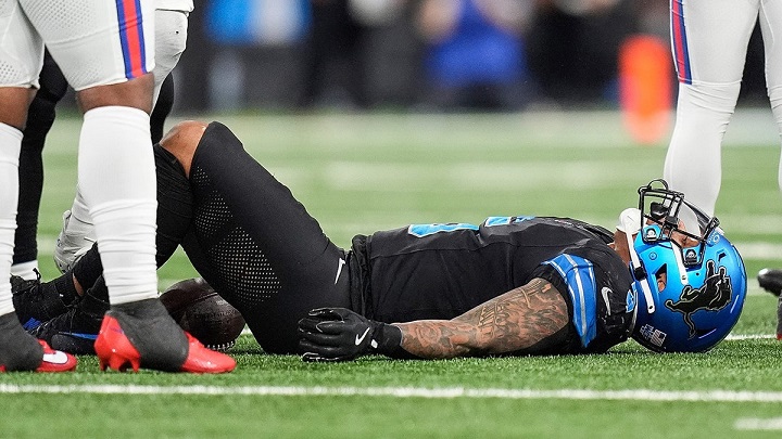 Detroit Lions back David Montgomery är skadad och borta för säsongen